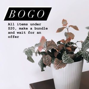 BOGO All items that are under $20!
